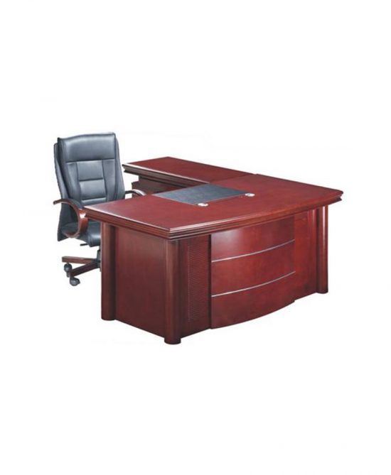 Mars 1.8m Executive Office Desk with Credenza & Mobile Pedestal 180Lx210Dx80Hcm