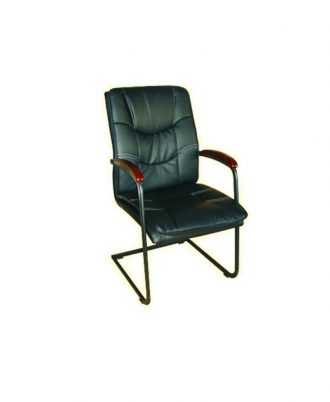 Nile black visitor chair