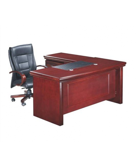 Jupi 1.6m Office Desk with Credenza at Home Work Desk 160Lx180Dx80Hcm