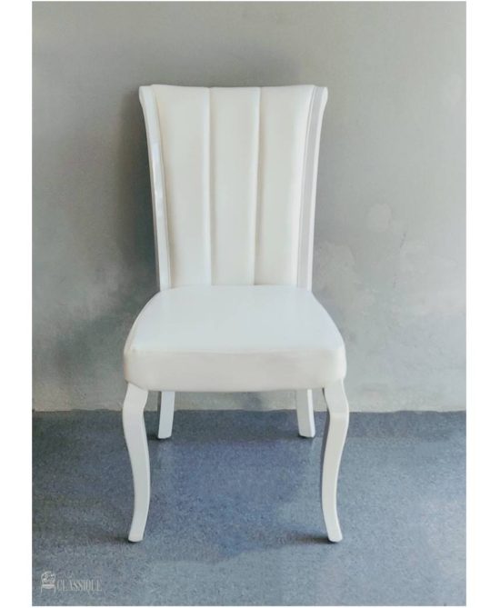Aphrodite Dining Chair White & White LAST ONE
