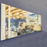 April White Wall Mirror Silver