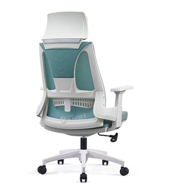 Moritz Ergonomic Chair Adjustable Lumber Support Jade Blue