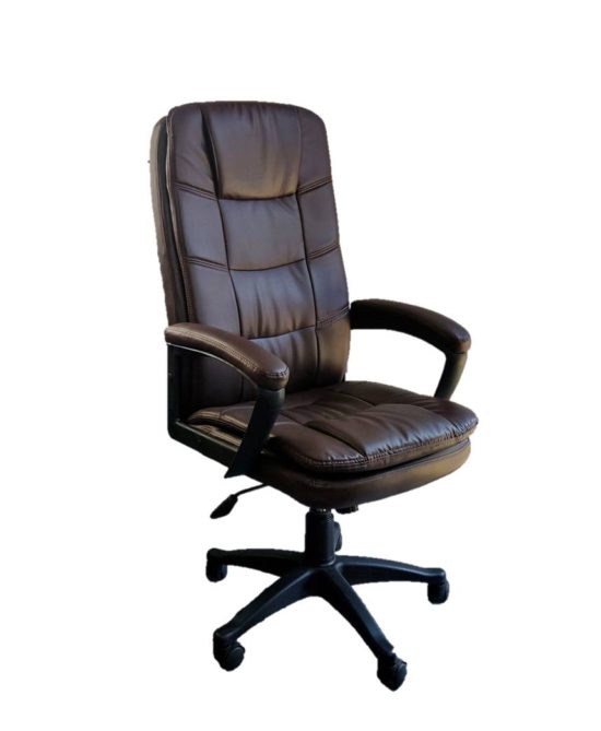 Fuji Office Chair High Back Dark Brown