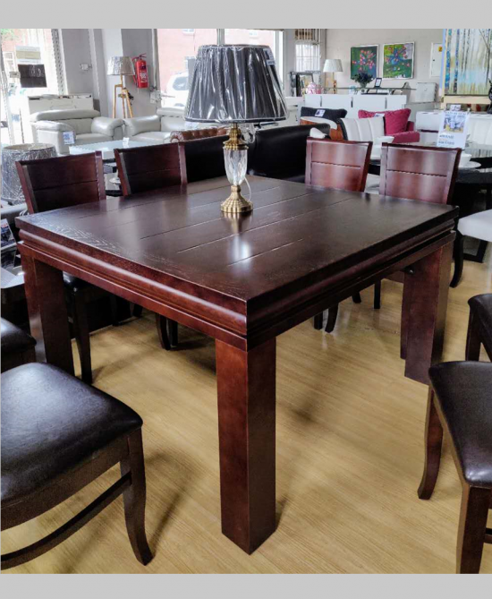 Arble Extendable Table Solid Wood 8-12 seats Table ONLY 130/240Lx130Dx78Hcm SPECIAL