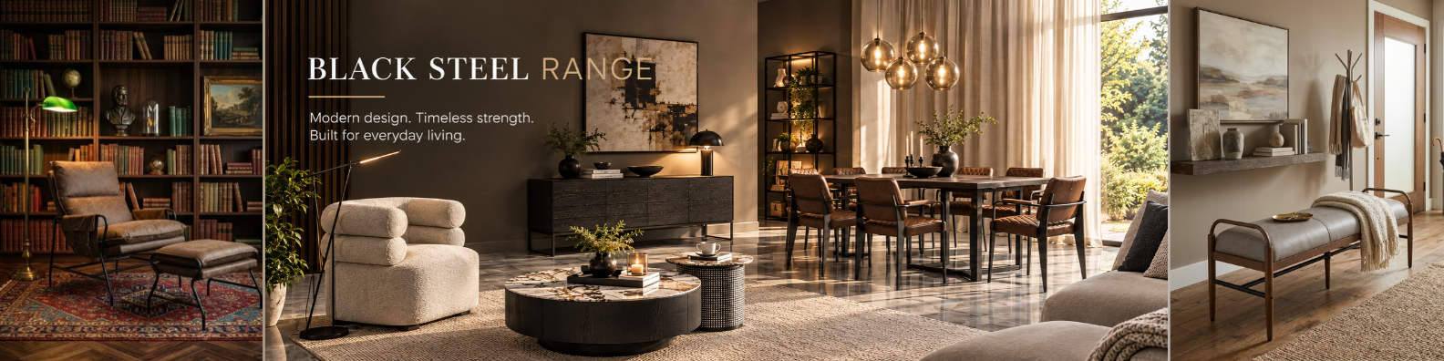 casa classique decor black steel range