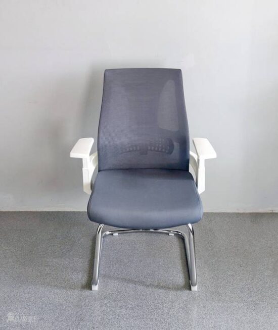 Moritz Visitor Chair Adjustable Lumber Support Gray