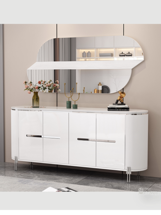 Coretta Sideboard Neo Classic White & Silver