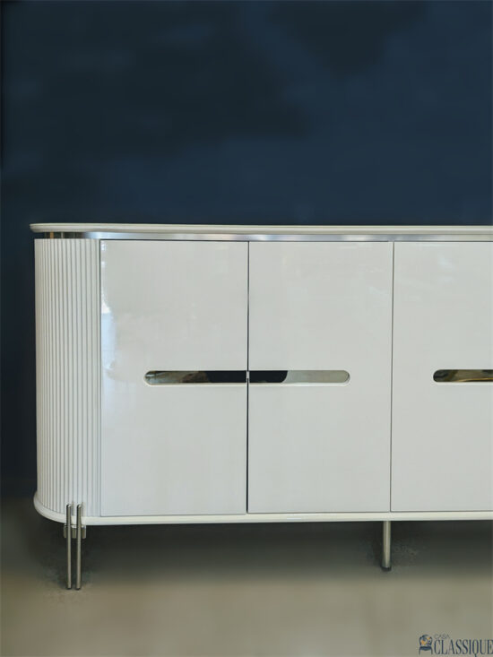 Coretta Sideboard Neo Classic White & Silver