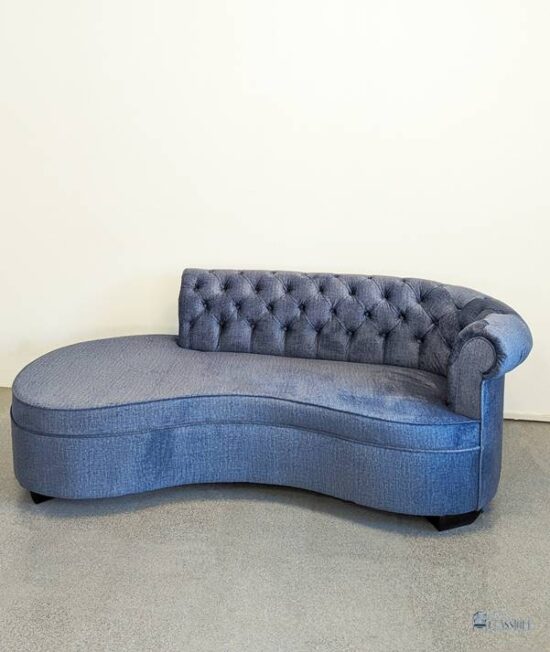 Miranda Chesterfield Deep Button Chaise Day Bed Smooth Velvet L200×D80×H70